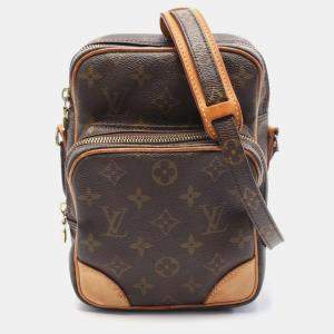 Pre Owned Louis Vuitton Brown Monogram Amazon Crossbody Shoulder Bag