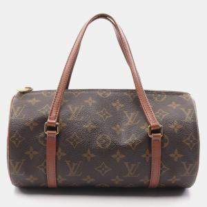 Pre Owned Louis Vuitton Brown Monogram Canvas Papillon 26 Handbag 