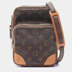 Pre Owned Louis Vuitton Brown Monogram Canvas Amazon Shoulder Bag