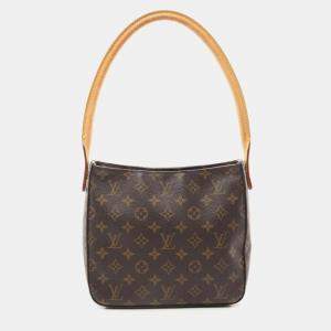 Pre Owned Louis Vuitton Brown Monogram Canvas Looping MM Shoulder Bag