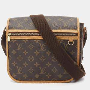 Pre Owned Louis Vuitton Bosphore PM Brown Monogram Canvas Shoulder Bag