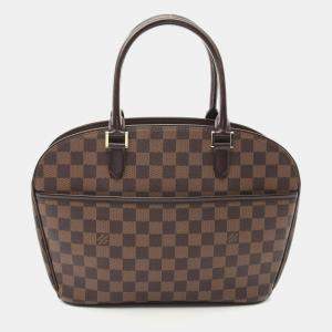 Pre Owned Louis Vuitton Sarria Brown Damier Ebene Canvas Handbag