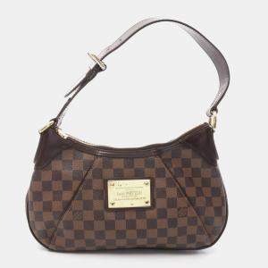 Louis Vuitton Brown Ebene Damier Leather Thames PM Shoulder Bag