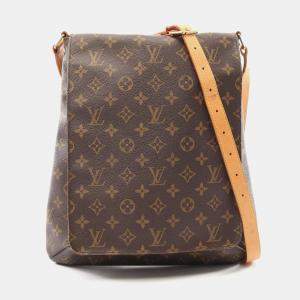 Louis Vuitton Musette Brown Monogram Canvas Crossbody Bag
