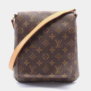 Pre Owned Louis Vuitton Mustette Salsa Long Strap Shoulder Crossbody Bag Monogram