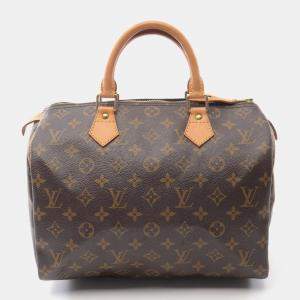 Louis Vuitton Speedy 30 Hand Bag  Monogram Leather Brown