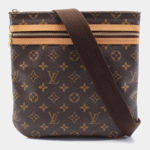 Pre Owned Louis Vuitton Pochette Bosphore Brown Monogram Canvas Crossbody Bag