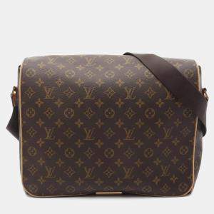 Pre Owned Louis Vuitton Abbesses Monogram Leather Brown Shoulder Bag