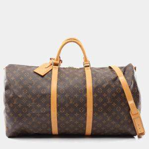 Louis Vuitton Keepall Bandouriere 60 Monogram Travel Bag 