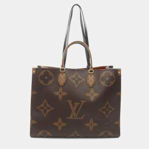Pre Owned Louis Vuitton On-The-Go GM Brown Monogram Canvas Shoulder Bag