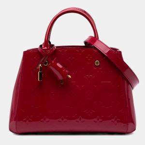 Louis Vuitton Red Monogram Vernis Montaigne BB