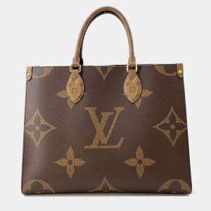 Louis Vuitton Brown Monogram Monogram Reverse Canvas Monogram Giant MM Onthego Bag