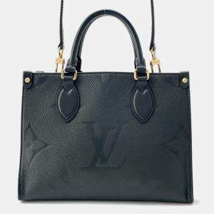 Louis Vuitton Noir Monogram Empreinte Leather Onthego PM