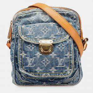 Louis Vuitton Blue Monogram Denim Camera Bag