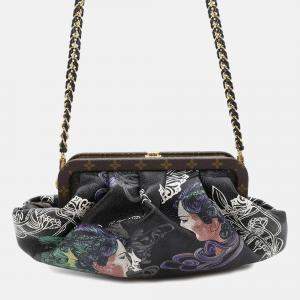 Louis Vuitton Black  Monogram Art Deco Inspired Boursico Chain Shoulder Bag