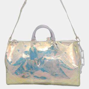 Louis Vuitton Boston Bag Monogram Prism Keepall Bandouliere 50