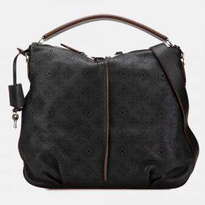 Pre Owned Louis Vuitton Black Monogram Mahina Selene PM