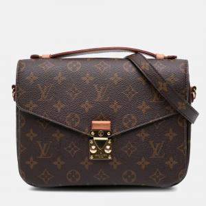 Louis Vuitton Brown Monogram Pochette Metis