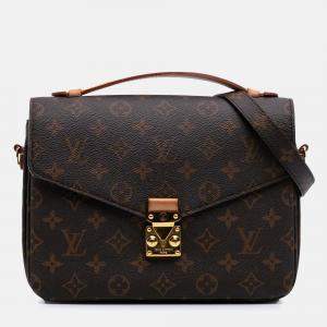Louis Vuitton Brown Monogram Pochette Metis