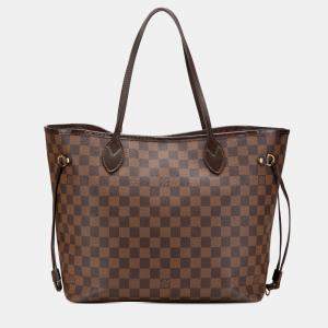 Pre Owned Louis Vuitton Damier Ebene Neverfull MM