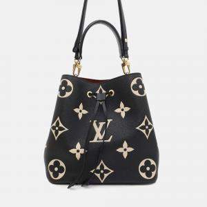 Louis Vuitton Neonoe MM Black Bicolor Monogram Empreinte Shoulder Bag
