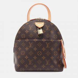 Louis Vuitton Moon Brown Coated Canvas Leather Backpack