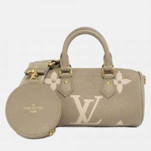 Louis Vuitton Papillon BB Grey Monogram Empreinte Leather Shoulder Bag