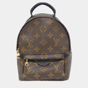  Louis Vuitton Monogram Palm Springs Mini Brown Coated Canvas Backpack 

