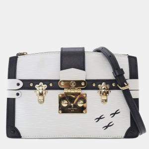 Louis Vuitton Black/White Epi Trunk Clutch