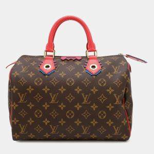 Louis Vuitton Totem Speedy 30 Flamingo Monogram Handbag