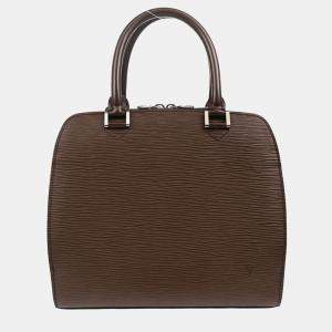 Pre Owned Louis Vuitton Brown Epi Pont Neuf Handbag