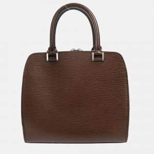 Pre Owned Louis Vuitton Pont Neuf Brown Epi Leather Top Handle Bag