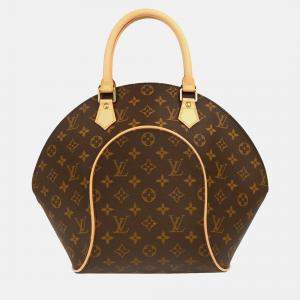 Pre Owned Louis Vuitton Ellipse MM Brown Monogram Canvas Top Handle Bag