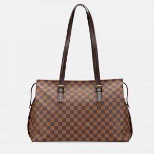 Louis Vuitton Brown Damier Ebene Chelsea Shoulder Bag