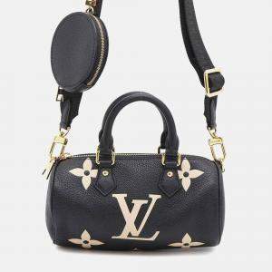 Louis Vuitton Handbag Bicolor Monogram Empreinte Papillon Bb Shoulder Bag Black