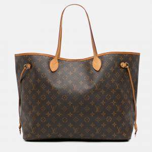 Louis Vuitton Brown Monogram Neverfull GM