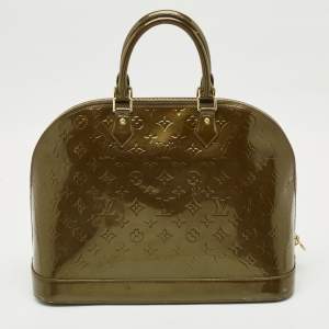 Louis Vuitton Vert Olive Monogram Vernis Alma GM Bag