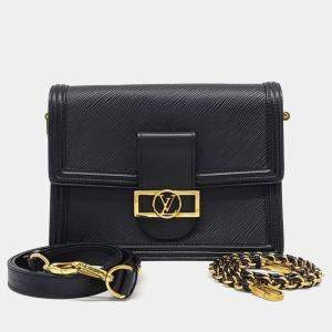 Louis Vuitton Black Leather Epi Dauphine MM bag