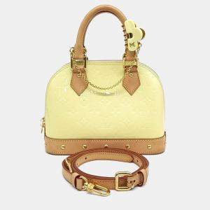 Louis Vuitton Yellow Patent Leather Vernis Alma BB bag