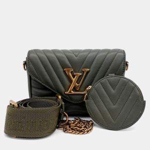 Louis Vuitton Green Leather New Wave Multi Pochette bag