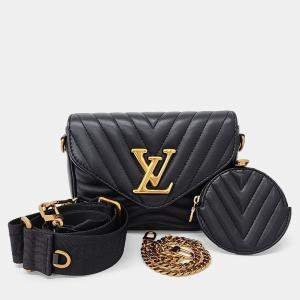 Louis Vuitton Black Leather New Wave Multi Pochette bag