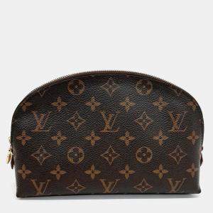 Louis Vuitton Brown PVC Monogram Cosmetic Pouch