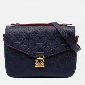 Louis Vuitton Navy Blue Monogram Empreinte Pochette Metis