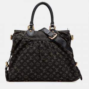 Louis Vuitton Black Monogram Denim Neo Cabby MM