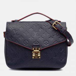 Louis Vuitton Navy Blue Monogram Empreinte Pochette Metis