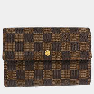Louis Vuitton Damier Ebene Canvas Wallet
