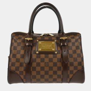 Louis Vuitton Berkeley Damier Ebene Canvas Handbag