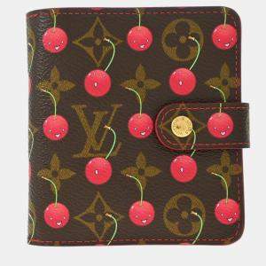 Louis Vuitton Compact Cherry Monogram Canvas Wallet