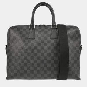 Louis Vuitton Porte Documents Jour Damier Graphite Canvas Bag