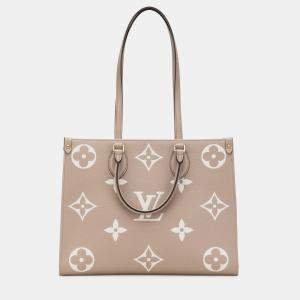 Louis Vuitton Beige Monogram Empreinte Giant Onthego MM